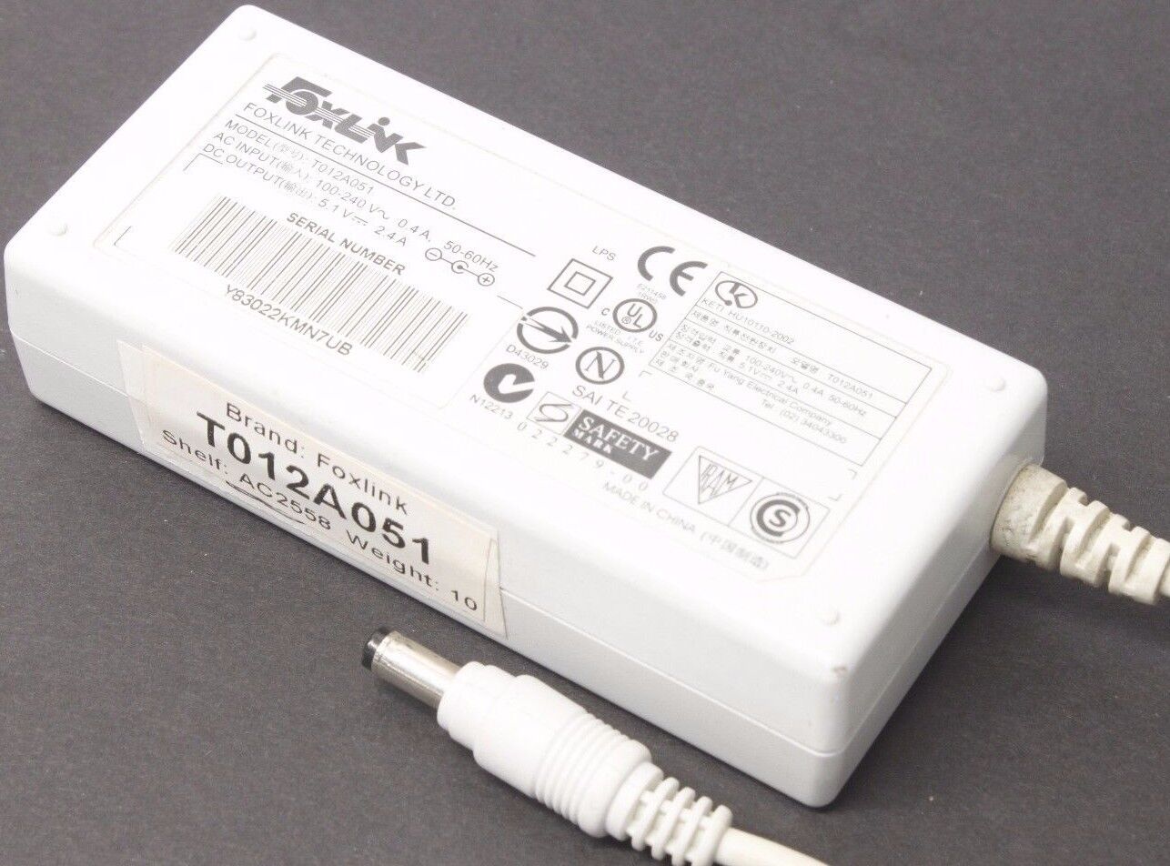 *Brand NEW*Foxlink Charger Output 5.1V 2.4A AC DC Power Supply Adapter